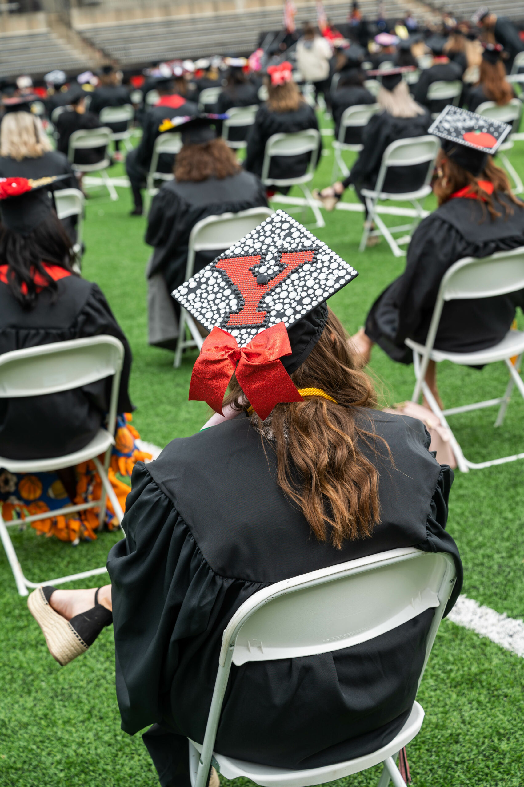 YSU student at Spring 2021 Commencement